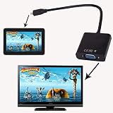 Multibao Micro HDMI to VGA Adapter Cable Lead 1080P Video for Phone Projector view 2