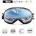 ZIONOR Lagopus Ski Snowboard Goggles UV Protection Anti-Fog Snow Goggles for Men Women Youth
