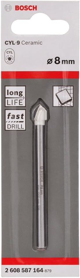 Bosch Professional 1x CYL-9 SoftCeramic Tile Drill Bit (for soft ceramic tiles diameter 8 x 80 mm, Accessories drill driver) - Image 3