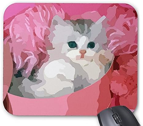 Amazon Co Jp 可愛い子猫のイラストのマウスパッド フォトパッド 世界の猫シリーズ ホーム キッチン