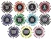 Brybelly Eclipse Poker Chips Heavyweight 14-gram Clay Composite - Pack of 50