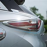 Kust wdz38438w Car Rear Tail light Frame Trims(Pack of 1 Pair ABS Plating Meterial Chrome Trims Fit for Rear Headlight Installed Size)