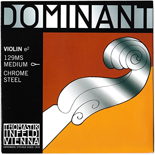 Dr Thomastik-Infeld 129MS Dominant Violin String, Single E String, 129, 4/4 Size, Chrome Steel, Loop End