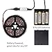 Abtong LED Strip Lights Battery Operated USB Powered TV Backlight, LED Strip Battery Powered with RF Remote Waterproof RGB LED Strip Rope Lights Multi Color Changing, 2M/6.56ft