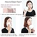 Facial Cleansing Sponge, QUIMOOZ Natural Soft Large Facial Cleansing Exfoliating Makeup Remover Professional Face Wash Sponges Individual Pack (2 Pack+1 Free Storage Box)
