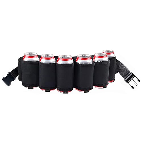 Beer Belt Holster Holds Cans, Beer Bottle Belt Holder for Men