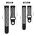 For Fitbit Ionic Bands, VODKE Soft Silicone Replacement Sports watch Bands/Strap/Bracelet/Wristband Accessory For Fitbit Ionic Men Women Large (Black+Gray)