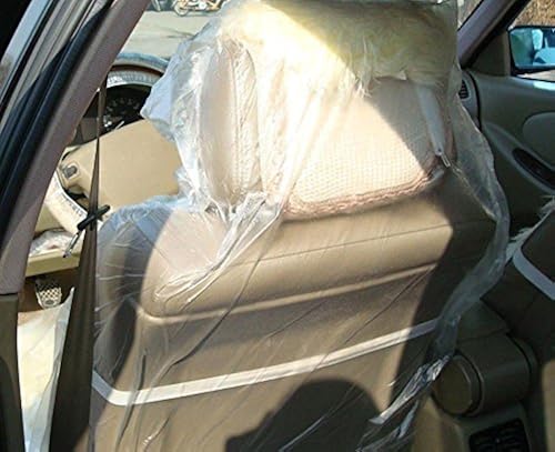 CISUNG Pack of 100 Car Disposable Plastic Seat Covers Vehicle