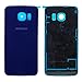 LUVSS New Back Glass Replacement for [Samsung Galaxy S6 Edge] G925 (All Carriers) Rear Cover Glass Panel Case Door Housing with Opening Tools Kit (Blue)