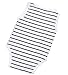 TheFound Baby Creeper Bodysuit Summer Sleeveless Striped Jumpsuit Black Letters 10-12M