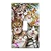 GRAPHICS & MORE Cats and Butterflies Selfie Plastic Wall Decor Toggle Light Switch Plate Cover