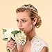 Topwedding Rhinestone Wedding Tiara Headband Bridal Floral Headpiece Hair Jewelry Women Girls