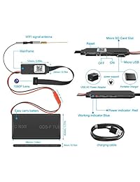 Mini cámara espía wifi, 1080P, portátil, mini módulo de cámara oculta cámara para niñera WiFi Live Stream View Detección de movimiento Notificación de empuje compatible con iOS y Android, PC