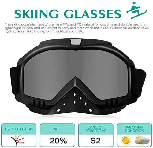 Black anti-fog cycling goggles with materials resistant and durable, providing snug fit.