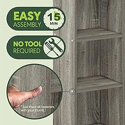 Furinno Pasir 3-Tier No Tool Assembly Open Shelf
