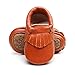 HONGTEYA Leather Baby Moccasins Hard Soled Tassel Crib Toddler Shoes for Boys and Girls…