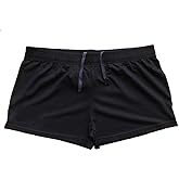 JEEING GEAR Men's Bodybuilding Gym Workout Fitness Shorts 3" Inseam inch Cotton Without Pocket