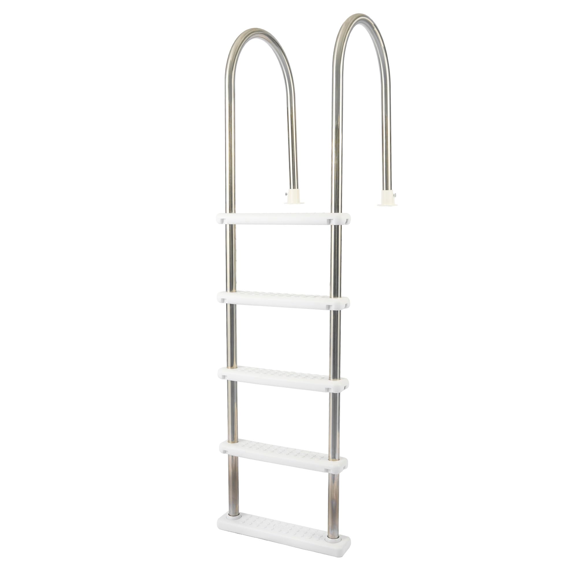 Photo 1 of ***A STEP IS MISSING FROM THE LADDER*** Blue Wave NE122SS Stainless Steel In-Pool Ladder,Silver/white