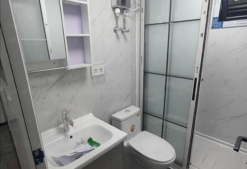 トイレ・浴室付きプレハブ住宅・仮設住宅・職員寮・店舗・事務所・倉庫用ユニットハウス 37㎡/23畳 耐火・防音・耐震 ドア・窓7つ お客様組立 可搬式 小屋・空きスペース活用 組み立て式プレハブ 屋外用 - サムネイル 5