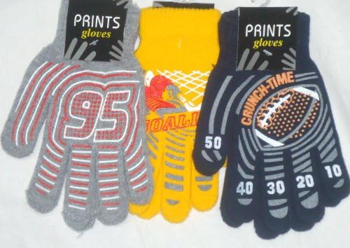 Three Pairs Polyester Spandex One Size Bubu Athletic Gloves