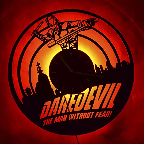 image for Art Finder Marvel's Daredevil Led Light Vinyl Record Wall Clock - Get 