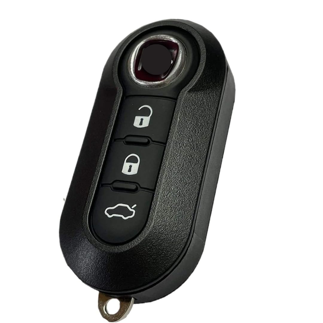 ES IEA ELETTRONICA Replacement Metal Remote Control for Fiat Grande Punto Evo, Panda, Bravo, Stilo 500L, Lancia Y Delta, Musa, Abarth Shell - White