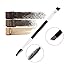 Double Ended Eyebrow Brushes Comb Set Eyebrow Makeup Kit Eyebrow Brush Comb Design Allows for Precision Application of Brow Powders, Waxes and Gels and Evenly Blends Product (2 Pack)