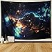 Leofanger Galaxy Tapestry Wall Hanging Landscape Planet Tapestry Space Tapestry Moon Tapestry Milky Way Tapestry Night Starry Sky Tapestry Universe Tapestry Trippy Tapestry Psychedelic Wall Art