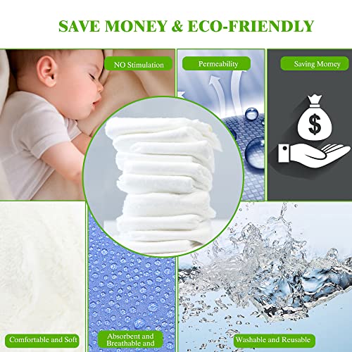10 Pack Prefold Cloth Diapers Liners 100 Unbleached Premium Cotton