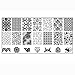 Kingfansion 10pcs Splendid Women Nail Art DIY Nail Image Plate Print Nail Art Template Stamp Stamping