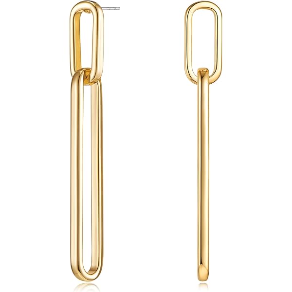 Amazon.com: MUYAN Chunky Link Square Drop Earrings for Women