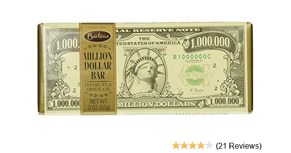 Amazon Com Million Dollar Milk Chocolate Bars 2 Oz 12 Bars - amazon com million dollar milk chocolate bars 2 oz 12 bars case grocery gourmet food