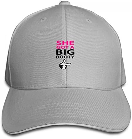She Got A Big Booty Logo Adjustable Casquette Baseball Hip Hop Cap (Gray)