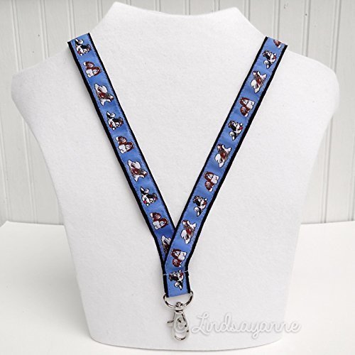 Shih Tzu Dog Breed Dog Breed Neck Lanyard for ID or Keys - Blue