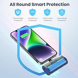Small Portable Charger for iPhone,5200mAh MFi