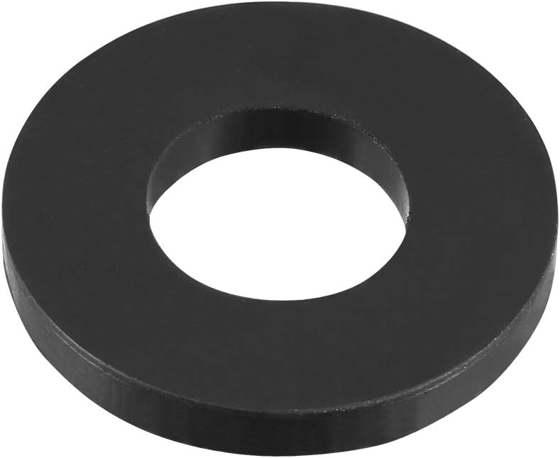 sourcingmap Rubber Flat Washers 25mm OD 12mm ID 3mm Thickness for Faucet Pipe Water Hose Pack of 20, Black, 24mmx12mmx3mm - Image 4
