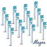 Oral B Replacement Brush Heads- Pack of 16 Oralb Braun Dual Clean Electric Toothbrush Heads- Generic Brushes Compatible With Oral-b Pro 1000 1500 3000 5000 6000 8000 9000 Vitality, Triumph & More