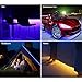 Led Strip Lights Battery Powered,Tenmiro Sync to Music Color Changing Waterproof Strip Light with 20-Key Remote Controller,6.56 ft/2m 5V Battery Case,SMD 3528 120 LEDs,DIY Outdoor Party Romantic Light