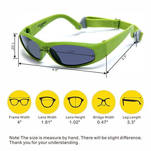 image for COCOSAND Gift Set Baby Shades with TPE FRAME & UV400 LENS & Adjustable
