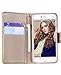 FLYEE Case Compatible with iPhone 6 plus(2014)/iphone 6s Plus(2015)5.5 inch,Wallet Case for Women and Girls With Card Holder,Premium Leather[Embossed flowers]Flip case protective & Wrist Strap-Beige