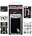 Cartera de teléfono Gecko – Soporte para teléfono – Tarjetero adhesivo para celular – Bolsa de teléfono – Portador de tarjetas de crédito y efectivo (Negro Blanco)