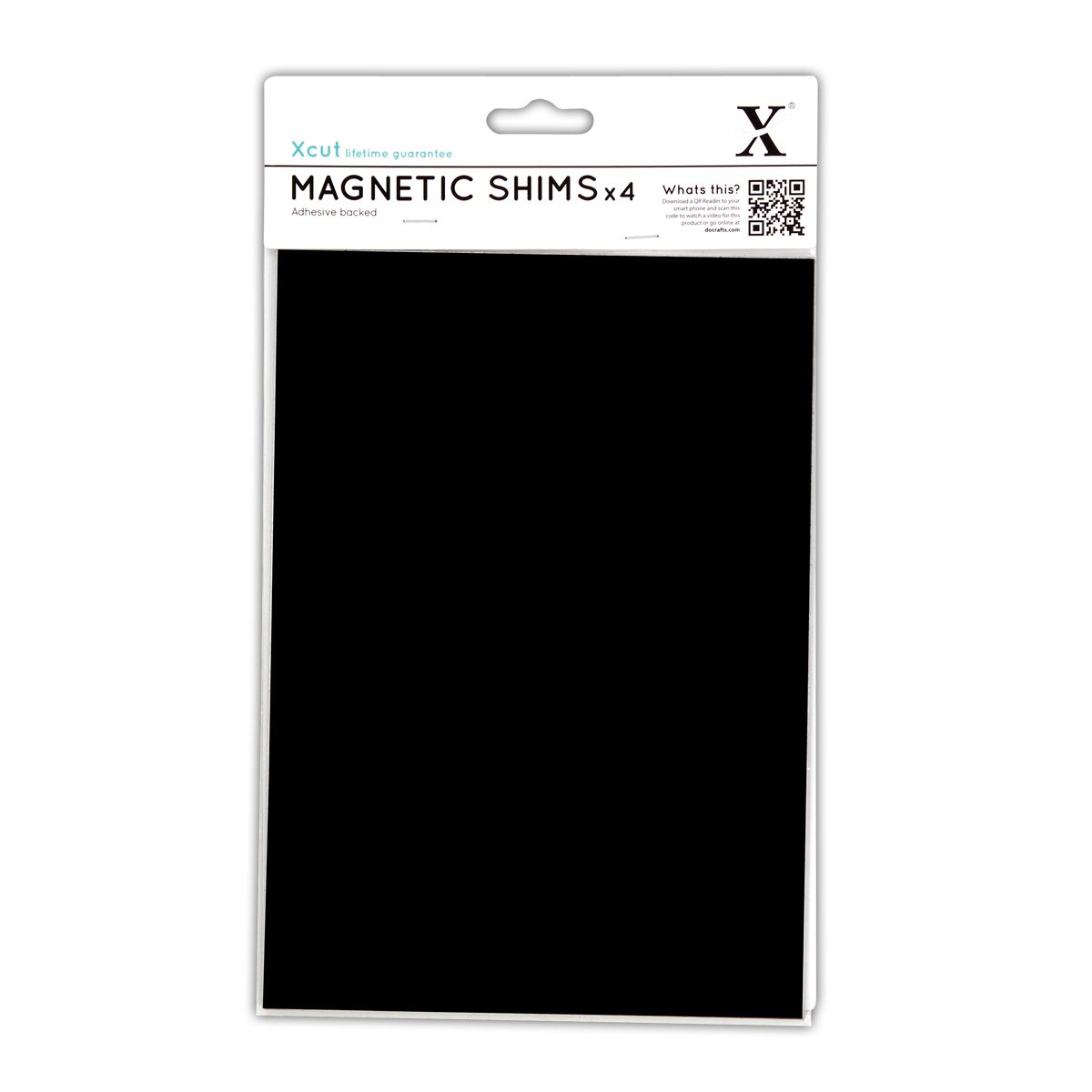 docrafts Stencil 4-Piece A5 Adhesive Backed Magnetic Shim, Black (scrapbooking-die-cuts), Designed in UK