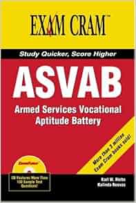 Amazon Com Asvab Exam Cram 9780789732583 Karl W Riebs