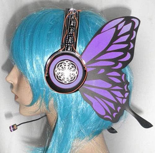Mocei Vocaloid Miku Luka Ruka Magnet Headphone Work with MP3/MP4/Computer 6colors Purple