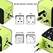 Travel Adapter, Universal International World Travel Power Adapter Kit Dual USB 2.4A Plug Charger Adapter All in One for EU, UK, US, AU, Italy and other 150 countries (Green 2usb)