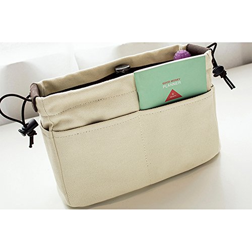 WINNER Bag in Bag Toiletry Bag Electronics Accessories Organizer Bag A731 (Large Khaki)