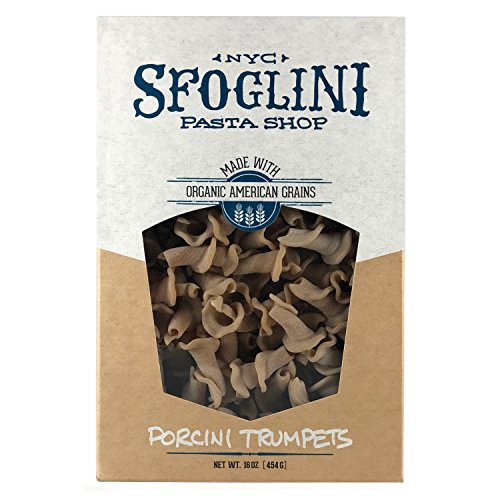 Sfoglini—Porcini Trumpets—Made with Traditional Techniques & Wholesome Organic Grain with an Earthy Mushroom Flavor—16oz Box - Thumbnail 3