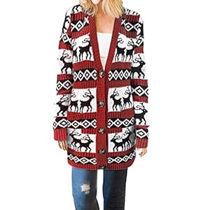 Suéter De Navidad Jerseys Mujer Invierno Jersey Navideño