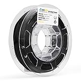 AMOLEN 3D Printer Filament, 1.75mm Black Flexible TPU Filament +/- 0.03 mm, 225G/0.5 LBS, includes Sample Marble & Bronze Filament