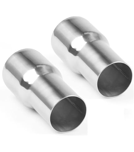 Stainless Steel Exhaust Tube Reducer Cone - 2" To 2.5" (51mm To 63.5mm) For Custom Exhaust Work